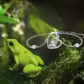 TOUPOP Sterling Silver Stone Cute Animal Anklets Beach Foot Jewelry-0-2