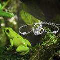 TOUPOP Sterling Silver Stone Cute Animal Anklets Beach Foot Jewelry-0-2