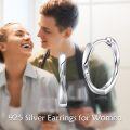 wholesale 925 Sterling Silver Abalone Shell Celtic Knot Huggie Hoop Earrings Norse Viking Charm Lucky Jewelry for Women Girls 3/4 Diameter-0-1