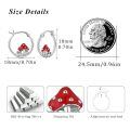 wholesale 925 Sterling Silver Mushroom Earrings-0-1