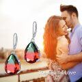 wholesale 925 Sterling Silver Red Green Gradient Teardrop Moonstone Leverback Earrings Jewelry-0-5