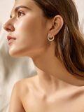 wholesale 925 Sterling Silver Deer Antler Hoop Earrings - Adorable  for Her-0-2