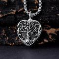 TOUPOP Sterling Silver Tree Of Life Urn Necklace For Ashes Keepsake Memorial Jewelry-0-4