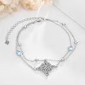 wholesale 925 Sterling Silver Celtic Knot Bracelet with Moonstone for Women Wicca Jewelry-0-2
