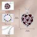 TOUPOP Sterling Silver Birthstone Tree Of Life Pendant Necklace-0-3