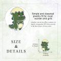 wholesale 925 Sterling Silver Green Enamel Frog Stud Earrings Animal s for Women Girls-0-11