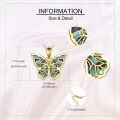 wholesale Sterling Silver Urone Butterfly Pendant Necklace for Women-0-9
