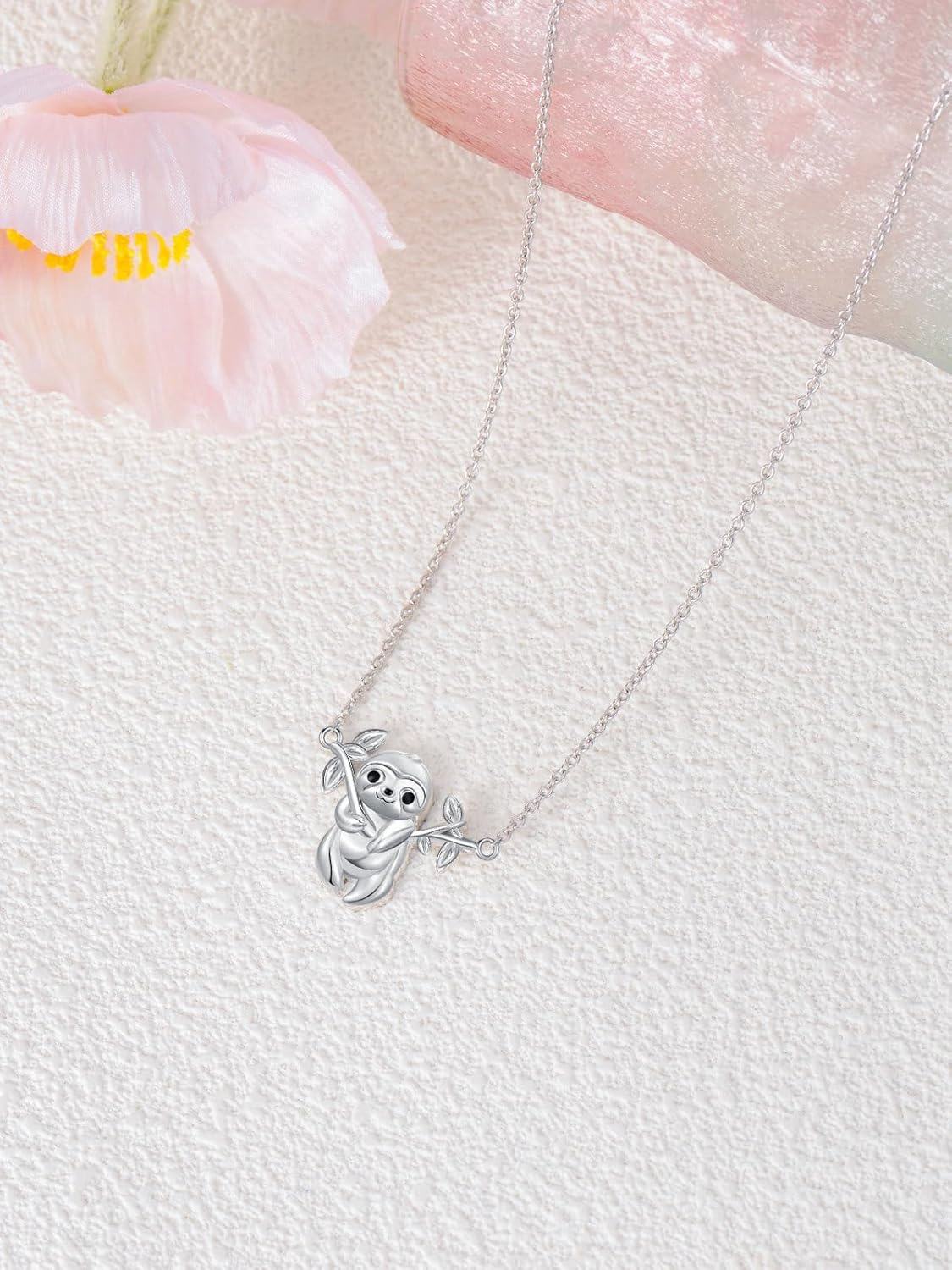 Sterling Silver Stone Cute Butterfly Infinity Pendant Necklace for Women-0-4