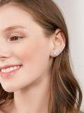 wholesale 925 Sterling Silver Opal & CZ Star Ear Climber Earrings for Women Girls -0-3