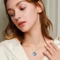 TOUPOP 925 Sterling Silver Crystal Peacock Pendant Necklace For Women-0-1