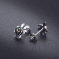 wholesale 925 Sterling Silver Abalone Shell Sea Turtle Stud Earrings - Hawaiian Ocean Jewelry for Women-0-2