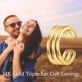 wholesale Gold 3D Spiral Design Non-Piercing Ear Wrap Earring for Women-0-5