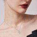wholesale 925 Sterling Silver Africa Map Pendant Necklace Platinum Plated Hollow Continent Jewelry-0-1