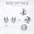 wholesale 925 Sterling Silver Cat Stud Earrings - Hypoallergenic  for Women-0-5