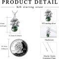 wholesale 925 Sterling Silver Green Moss Agate & Moonstone Mushroom Pendant Necklace-0-2