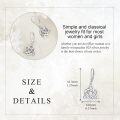 wholesale 925 Sterling Silver Celtic Knot Triangle Drop Earrings for Women -0-3