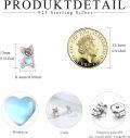 wholesale 925 Sterling Silver Moonstone Heart Shaped Puppy Stud Earrings for Women - Cute Animal s-0-2