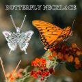wholesale 925 Sterling Silver Mother of Pearl Inlay Butterfly Pendant Necklace for Women-0-5