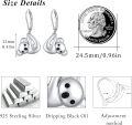 wholesale 925 Sterling Silver Koala Bear Dream Catcher Drop Earrings for Women-0-4