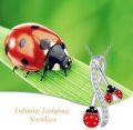 wholesale Dragonfly/hummingbird/ladybug/butterfly/bee Necklace 925 Sterling Silver Insect Pendant Necklace Infinity Jewelry Christmas Gifts For Women -0-2