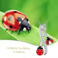 TOUPOP Sterling Silver & Stone Insect Pendant Necklace-0-2