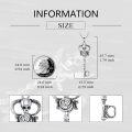 wholesale 925 Sterling Silver Skull Rose Key Pendant Necklace for Women Gothic s-0-1