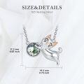 wholesale  Sterling Silver Agate Cat Dog Pendant Necklace for Women -0-8