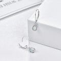 wholesale 925 Sterling Silver Opal Teardrop Leverback Earrings Hypoallergenic Gift-0-1
