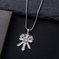 wholesale 925 Sterling Silver Cross with Axes Pendant - Fire Department Jewelry for Men & Women-0-4