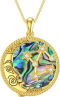 wholesale Moon Star Necklace Sagittarius Zodiac Sign Pendant Type6 -0-2