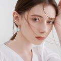 wholesale 925 Sterling Silver Moonstone Dragonfly Drop Earrings White Rose Gold Plated-0-1