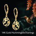 wholesale 14K Gold Opal Butterfly Drop Dangle Lever Back Earrings for Women-0-1