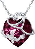 wholesale Metal Crystal Stethoscope Necklace w Heart Stone Nurse Graduation Gift-0-3