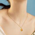 wholesale 925 Sterling Silver Amber Sunflower & Bee Pendant Necklace - Nature Inspired s for Her-0-1
