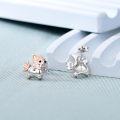 wholesale 925 Sterling Silver Chihuahua Dog Stud Earrings Gift for Women Girls-0-5