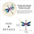wholesale 925 Sterling Silver Dragonfly Pendant Necklace Multicolor Enamel s for Women-0-4