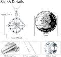 wholesale 925 Sterling Silver Compass Anchor Necklace with Inspirational Pendant-0-4