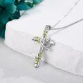 wholesale 925 Sterling Silver Olive Branch Dove Cross Necklace for Women Graduation Gifts for Doctor Nurse Medical Student RN-0-2