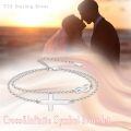 wholesale Rose Gold 925 Sterling Silver Cross & Infinity Charm Bracelet - Faith  for Women and Moms-0-16