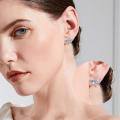 wholesale 925 Sterling Silver Dragonfly Blue Cubic Zirconia Stud Earrings For Women-0-1