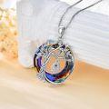 wholesale  Sterling Silver Evil Eye Necklace with Crystal Tree of Life Pendant -0-8