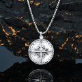 wholesale 925 Sterling Silver 925 Compass Cremation Urn Necklace for Ashes  - Keepsake Memorial Jewelry-0-3