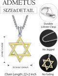 wholesale 925 Sterling Silver Yellow Enamel Star of David Pendant Necklaces for Men s-0-1