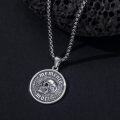 wholesale 925 Sterling Silver Memento Mori Skull Pendant Necklace with 24 Chain-0-4