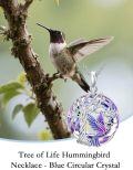 wholesale 925 Sterling Silver Hummingbird Crystal Tree of Life Pendant Necklace for Women Birthday Anniversary Christmas Gifts-0-4