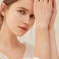 wholesale 14k Gold Heart Paw Print Bracelet Wholesale With Sparkling Accents-0-4