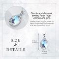 wholesale 925 Sterling Silver Butterfly Moonstone Pendant Necklace with Blue Enamel Accents-0-2