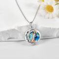 wholesale 925 Sterling Silver Abalone Shell Fox Pendant Necklace - Unique Charm s for Women/Mom/Sister-0-4
