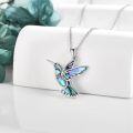 wholesale 925 Sterling Silver Hummingbird  Necklaces for Women Girls Gifts Jewelry Accessories-0-18