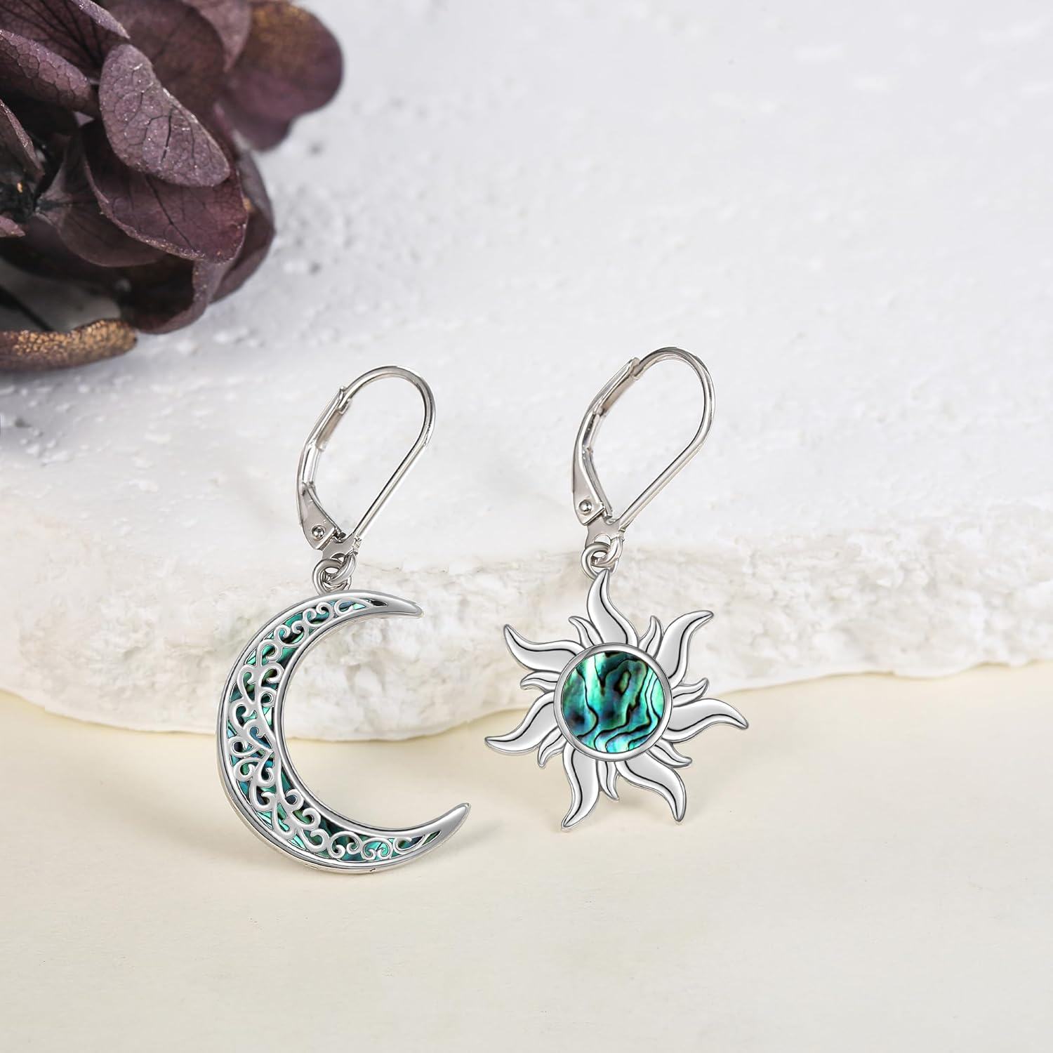 Sterling Silver Gold Starfish Ocean Earrings for Women-0-3